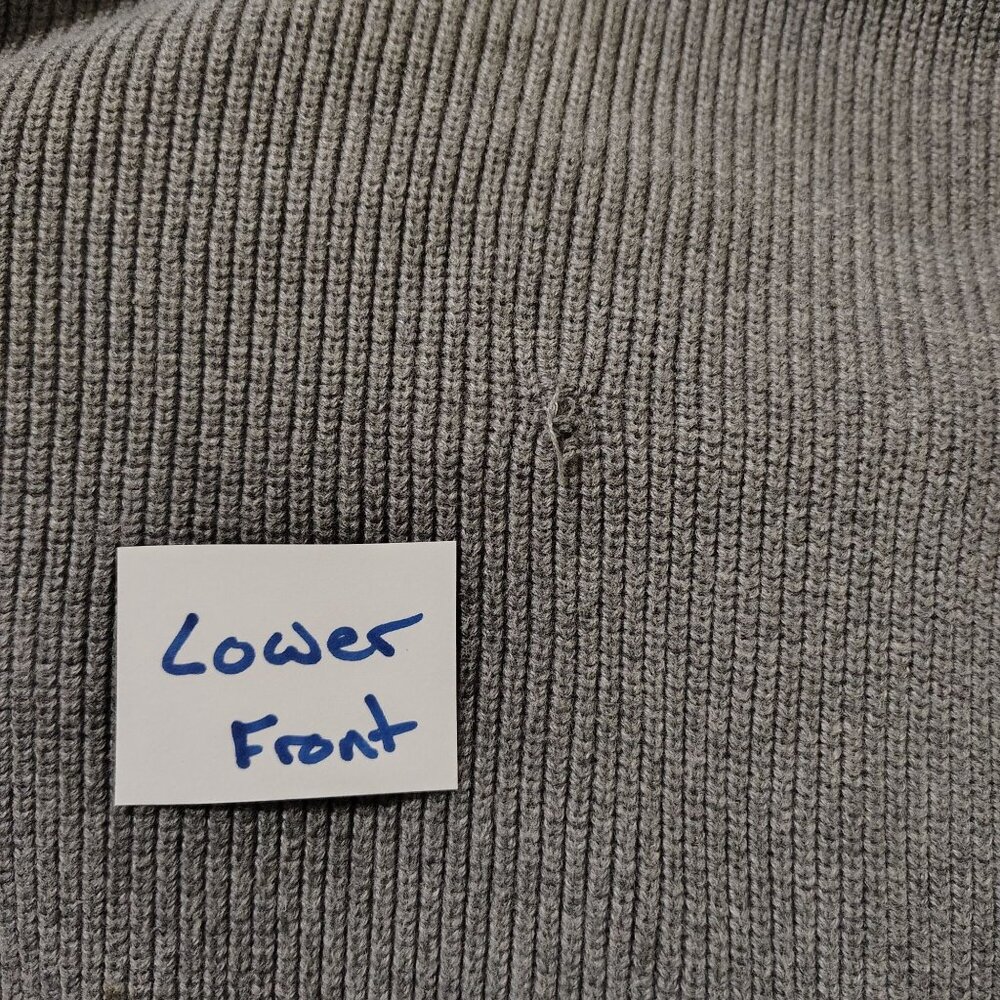 Eddie Bauer Tall XXXL Gray Henley Sweater 100% Cotton Mens Casual Pullover - Picture 8 of 8
